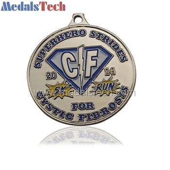 Round novelty cheap custom silver medals awards