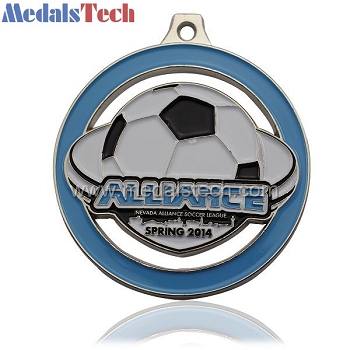 high quality unique cheap soccer ball medals