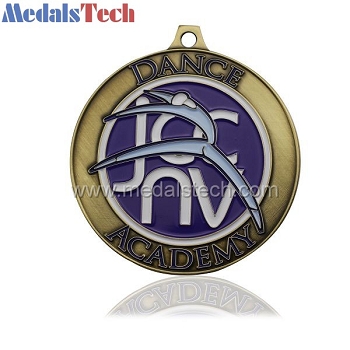 Antique round cheap custom soft enamel medals