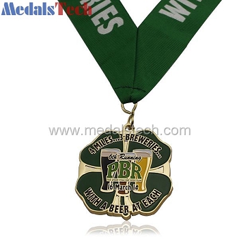 Gold plated cheap unique design custom marathon medals