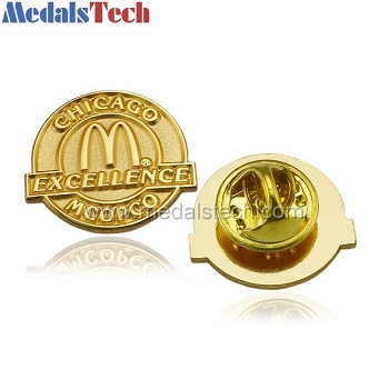 custom gold plated cheap promotion lapel pin