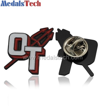 Custom cheap black plating archery lapel pins for games