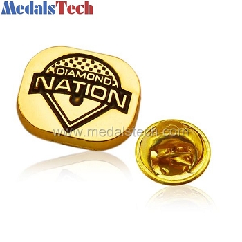 Znic alloy small cheap gold plated lapel pins