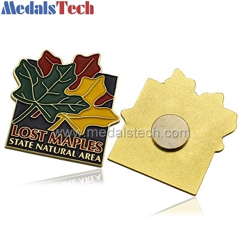high quality novelty custom gold lapel pins with magnet
