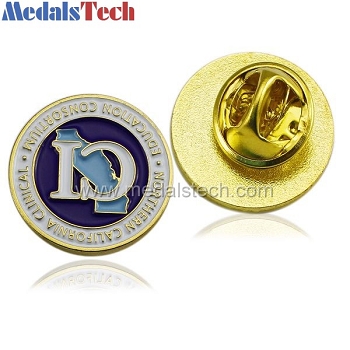 Round die struck iron cheap lapel pins