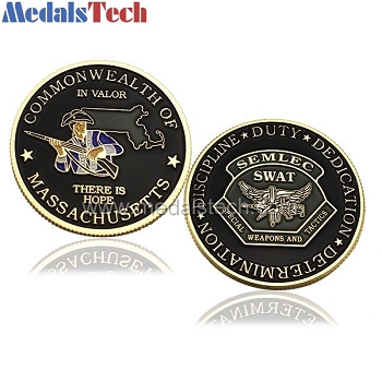 Custom cheap novelty round soft enamel challenge coins