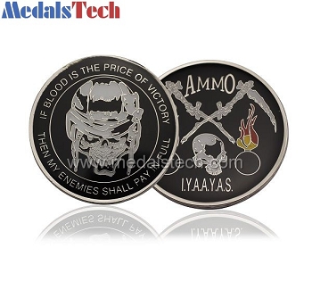 High quality metal challenge coins with epoxy domed
