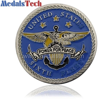 Soft enamel united states power for peace challenge coins