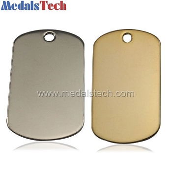 Custom cheap unique polish finish blank dog tags