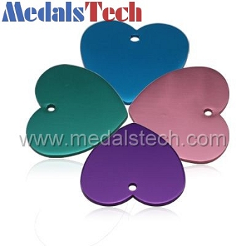 Custom colorful cheap anodized aluminum pet tags