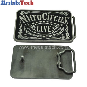 Rectangular shape promotional men belt buckle with soft enamel