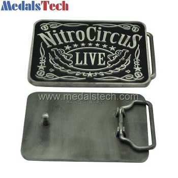 Rectangular shape promotional men belt buckle with soft enamel