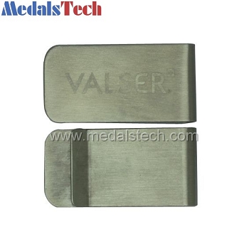 High quality brush finish laser engraved money clips