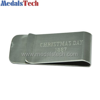 Stainless steel custom cheap laser money clips