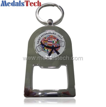 Metal cheap custom znic alloy bottle opener keyrings