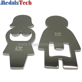 High quality novelty metal lovers bottle opener