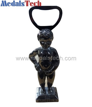 High quality custom 3d men bottle opener for souvenir