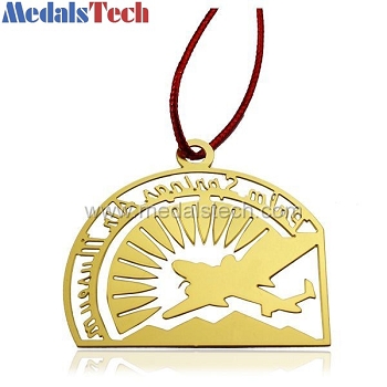 Bronze fashion gold plating custom logo bookmark
