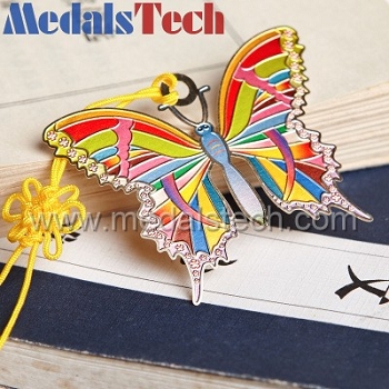 Metal souvenir butterfly bookmark