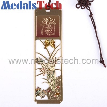 Newest promotional custom bronze bookmark