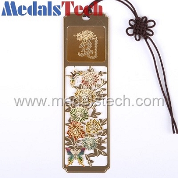 Bronze custom unique promotional bookmark