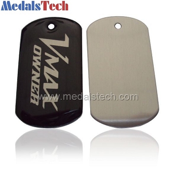 custom printed plish dog tag