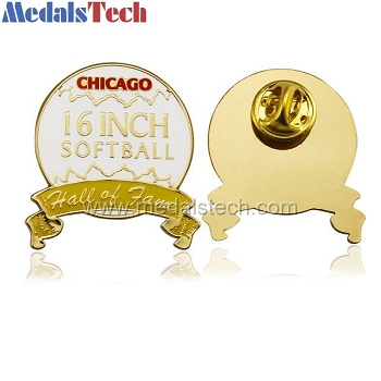 Custom gold plating hard enamel lapel pins